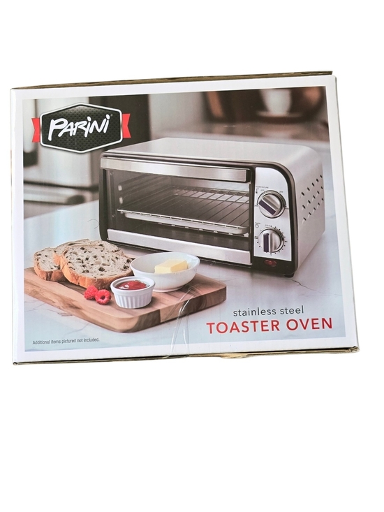 Parini Other - Parini Stainless Steel 800W Toaster Oven Toast Bake Broil NIB